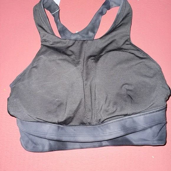 Lululemon wunder train longline Tie-Dye Sport Bra sun bleached wash black grey 6 - Picture 7 of 8